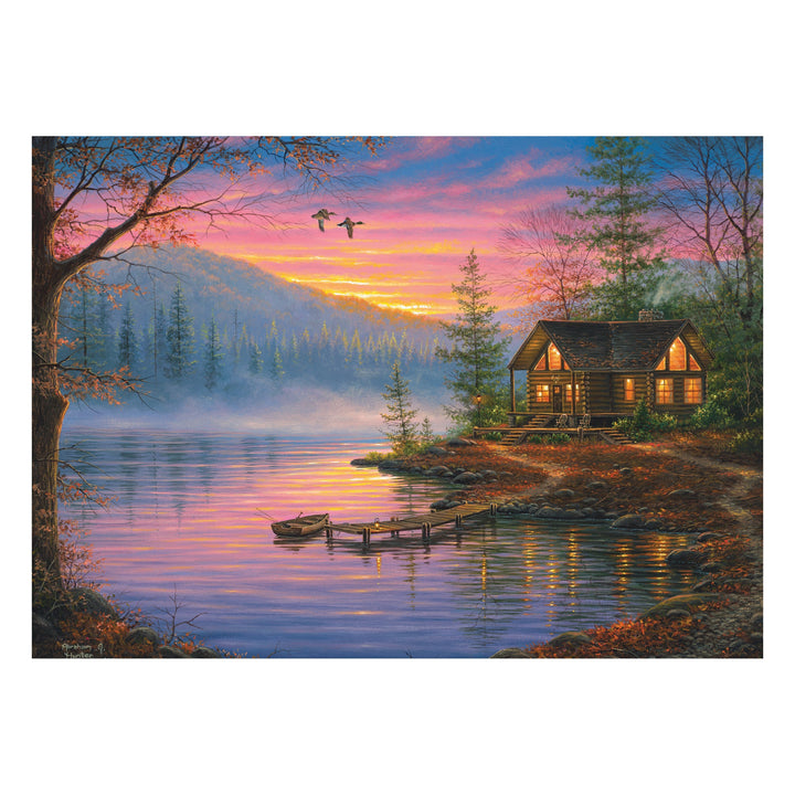 Jigsaw Puzzle in Tin 1000 Piece - Cabin Scene