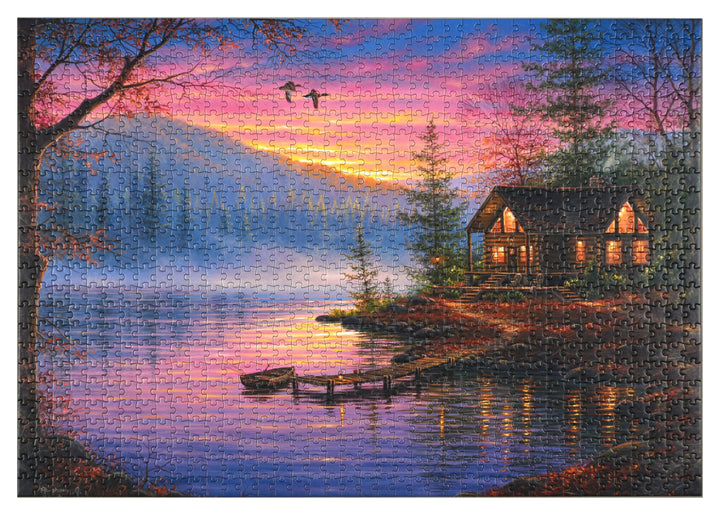 Jigsaw Puzzle in Tin 1000 Piece - Cabin Scene