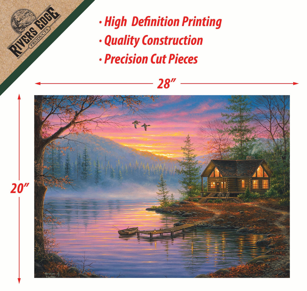 Jigsaw Puzzle in Tin 1000 Piece - Cabin Scene