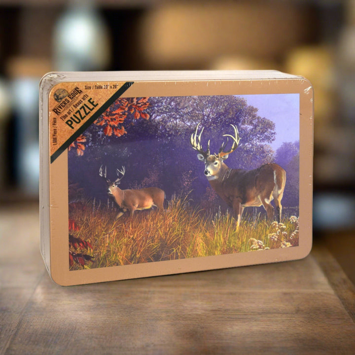 Jigsaw Puzzle in Tin 1000 Piece - Deer Scene