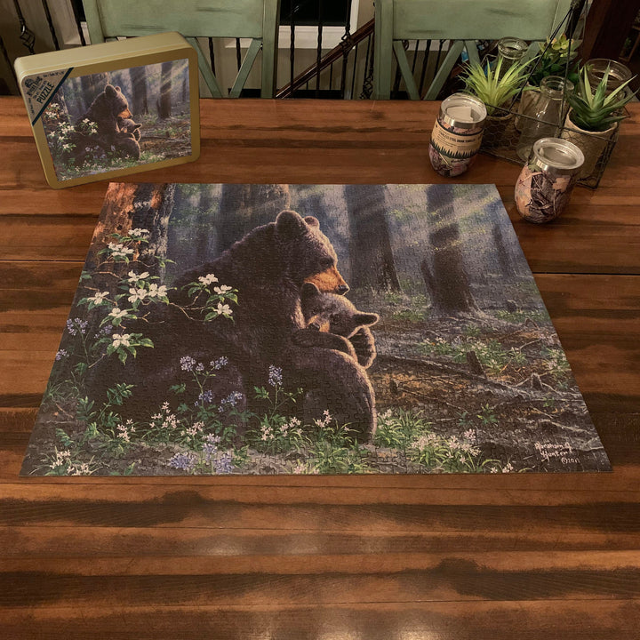 Jigsaw Puzzle in Tin 1000 Piece - Bear Scene