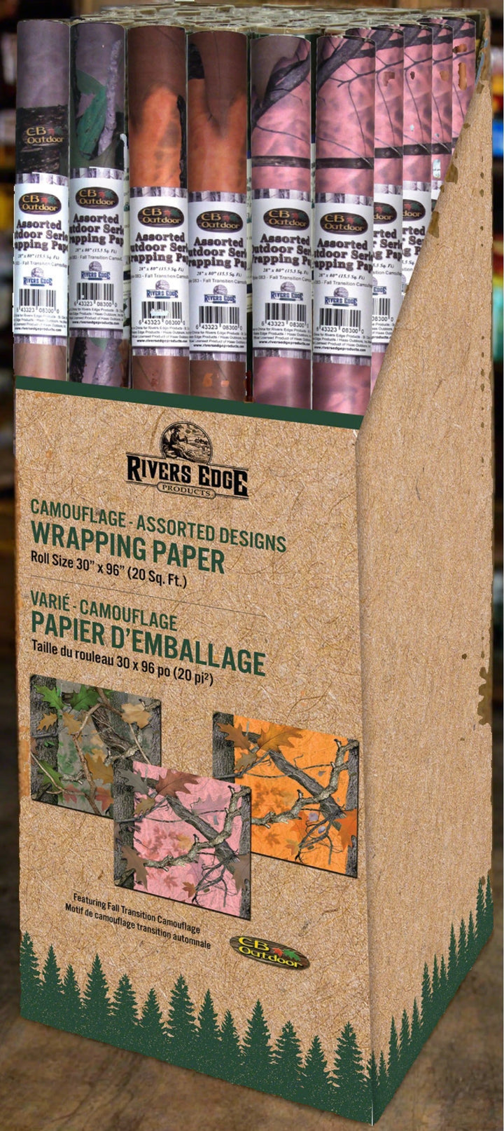 Gift Wrap - Camo Assortment (Minimum 36 per Display)