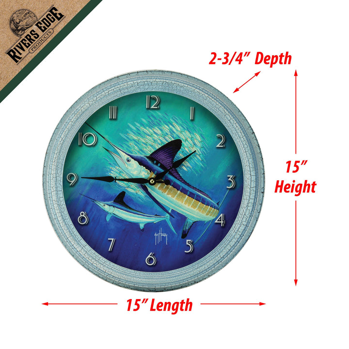 Clock 15-inch - Marlin