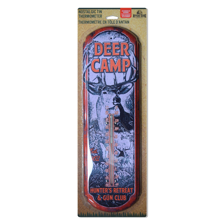 Tin Thermometer - Deer Camp