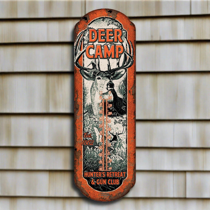 Tin Thermometer - Deer Camp