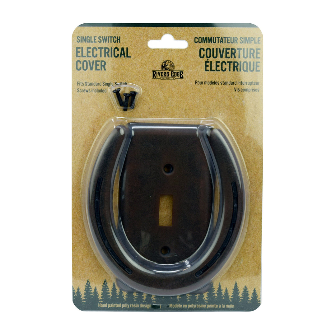 Electrical Cover Plate Switch Single - Horse Shoe