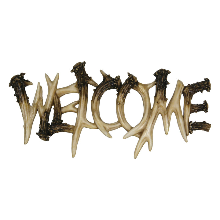 Welcome Plaque - Deer Antler