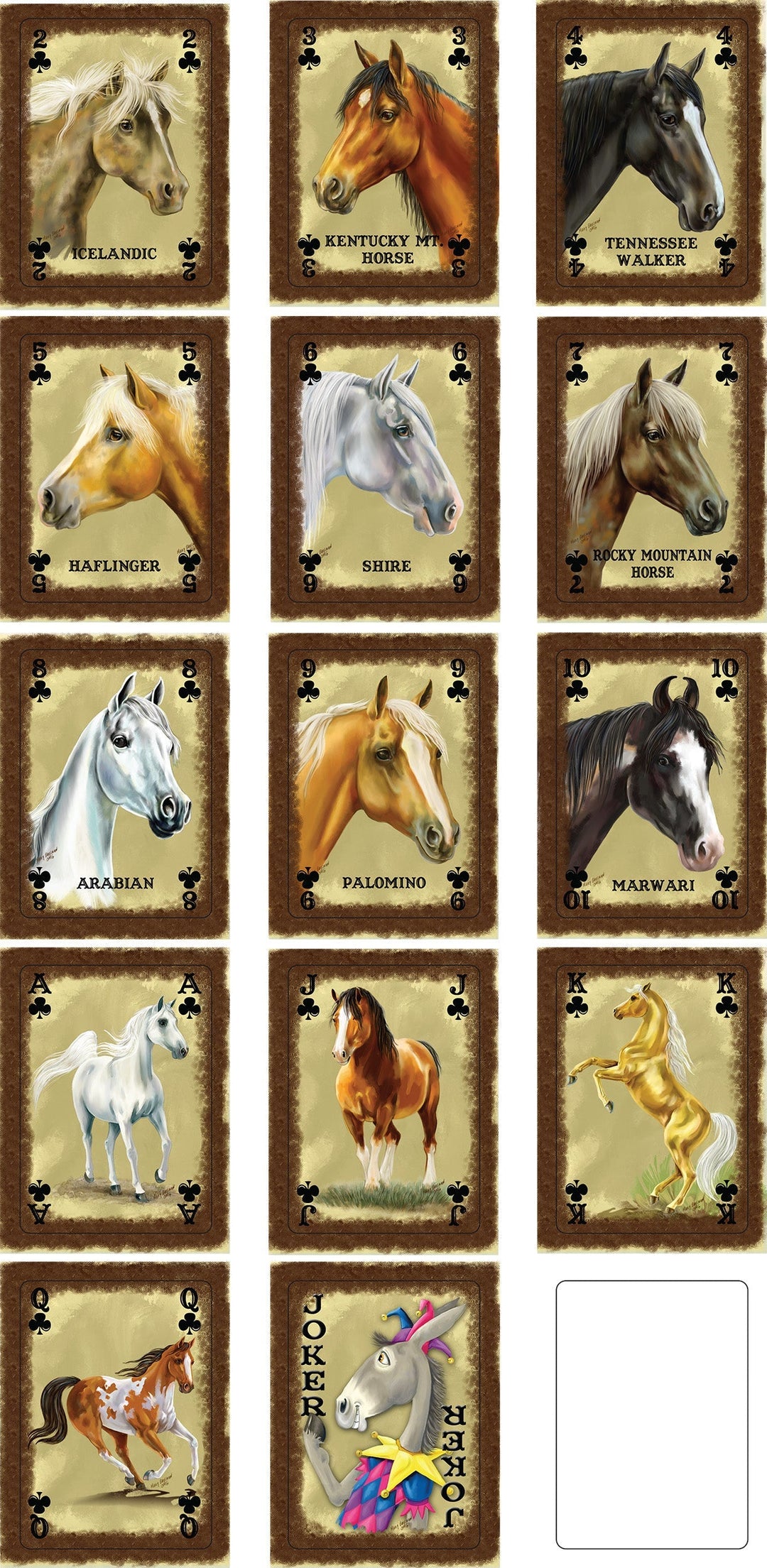 Playing Cards - Horse