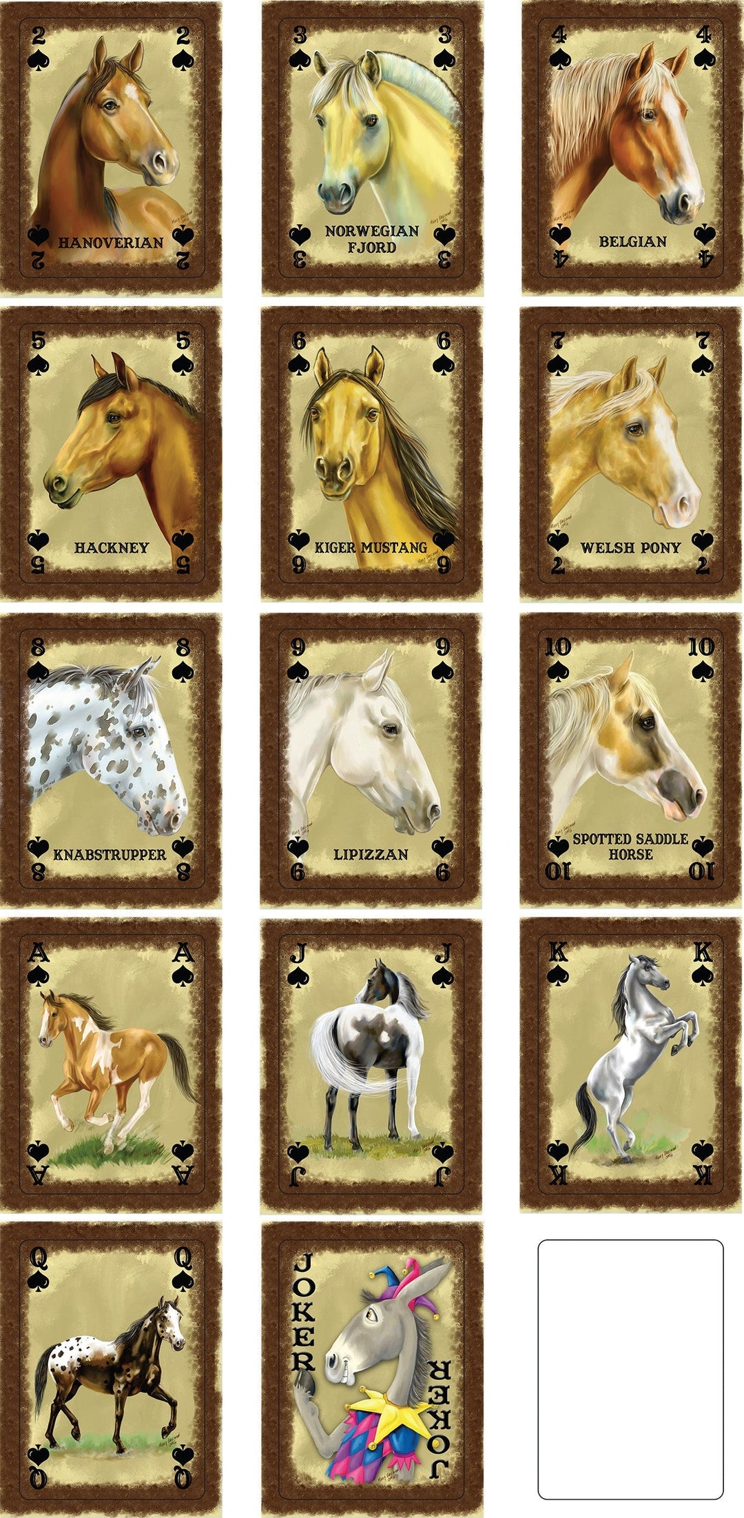 Playing Cards - Horse