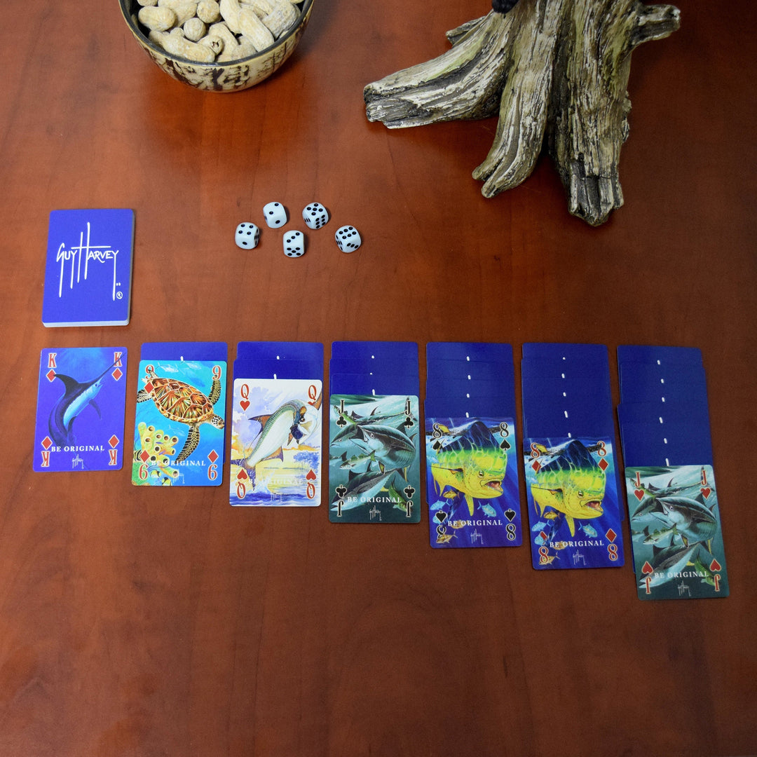 Playing Cards and Dice in Tin - Guy Harvey