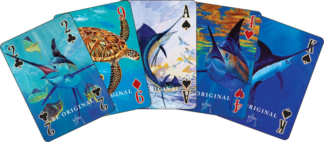 Playing Cards and Dice in Tin - Guy Harvey