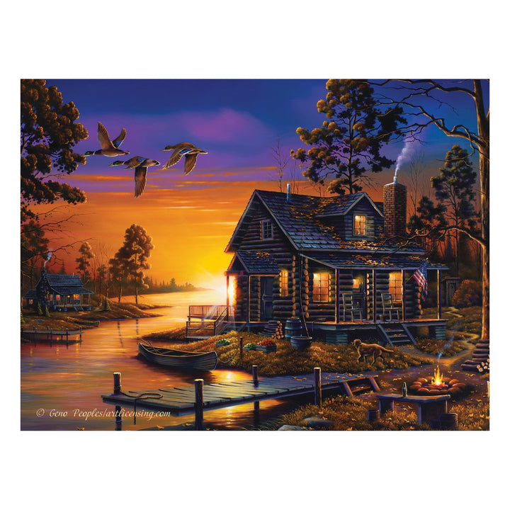 LED Art 16-inches by 12-inches - Cozy Retreat