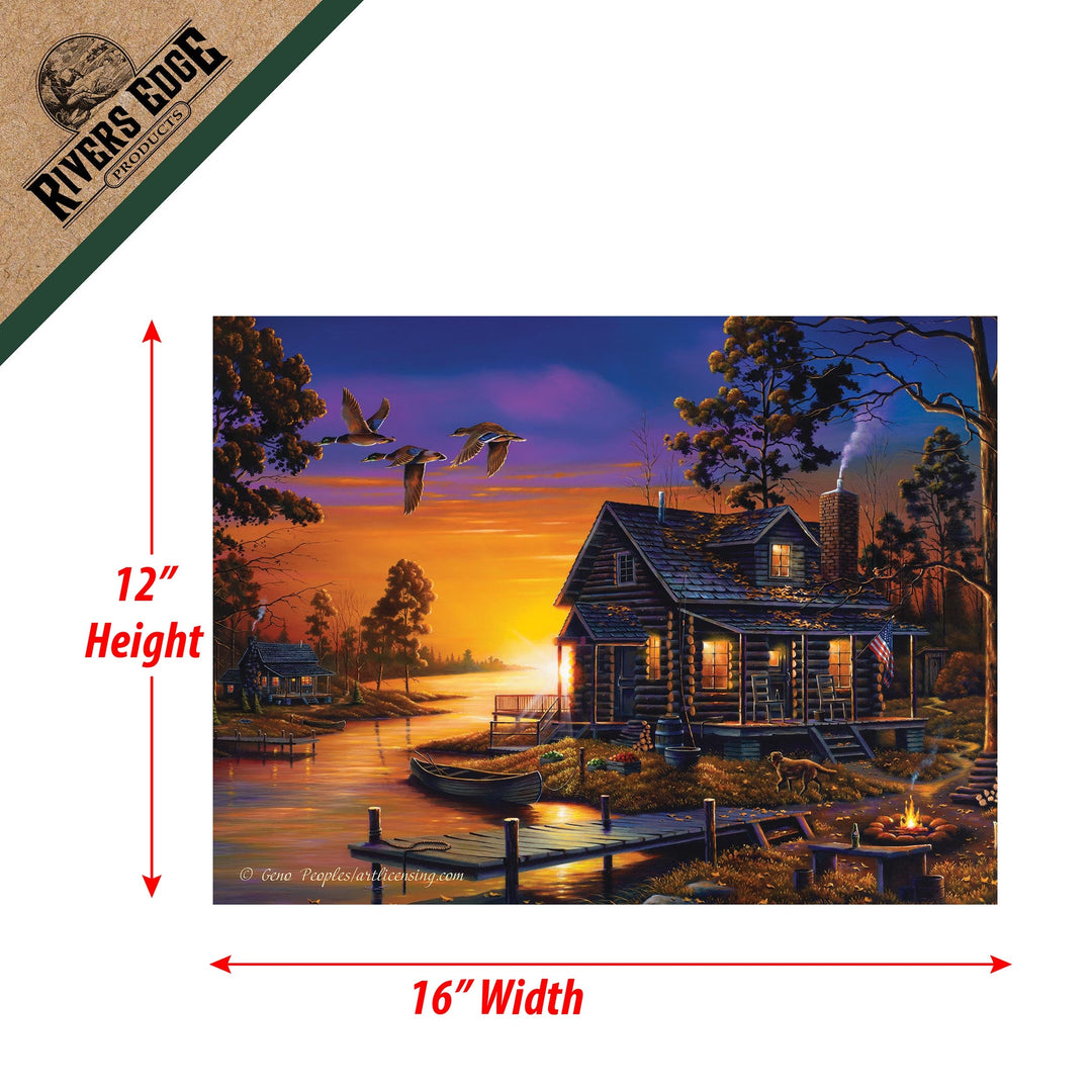 LED Art 16-inches by 12-inches - Cozy Retreat