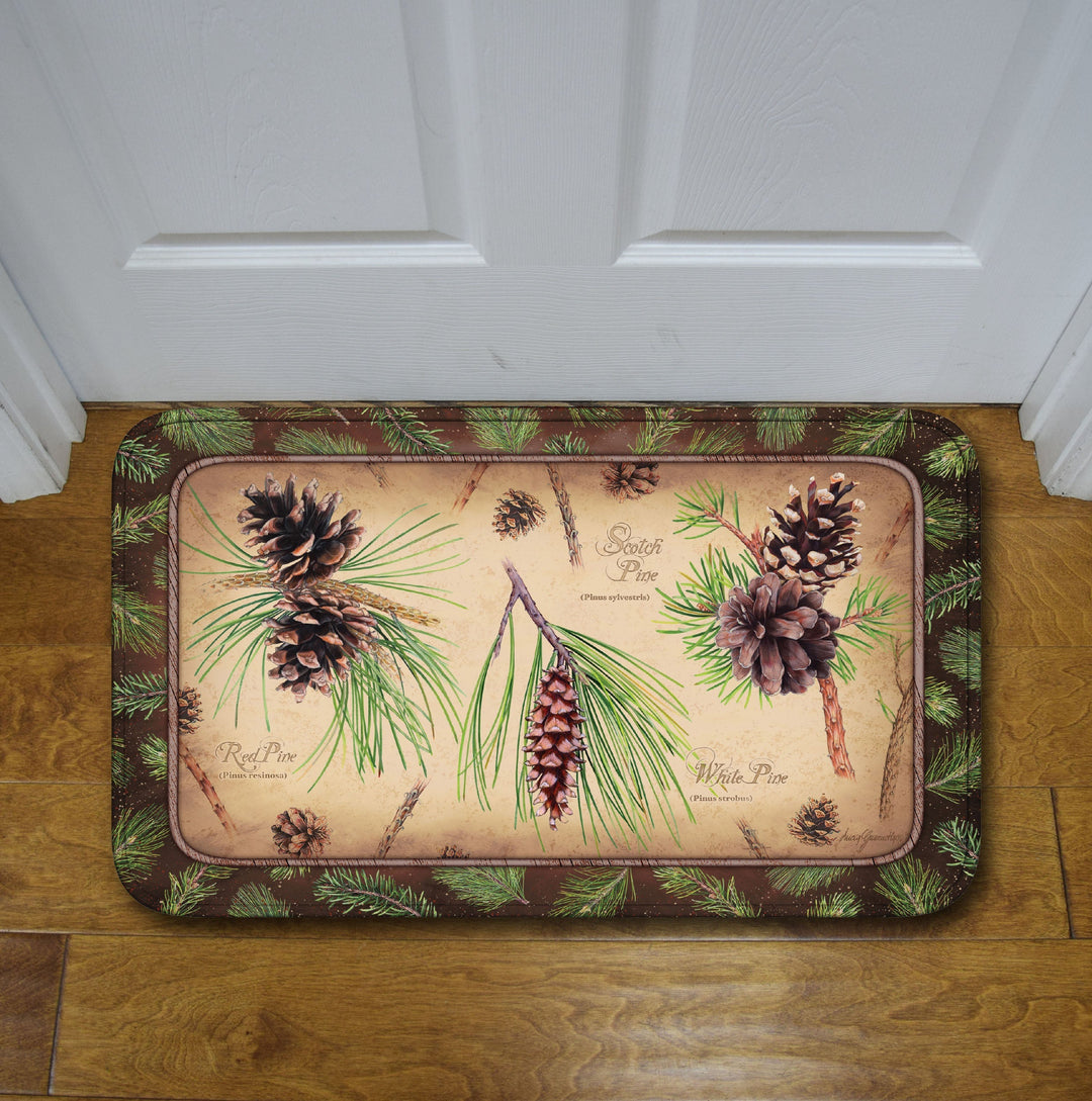 Memory Foam Mat - Pine Cones