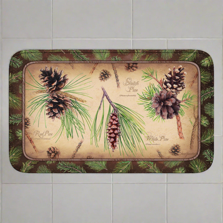 Memory Foam Mat - Pine Cones