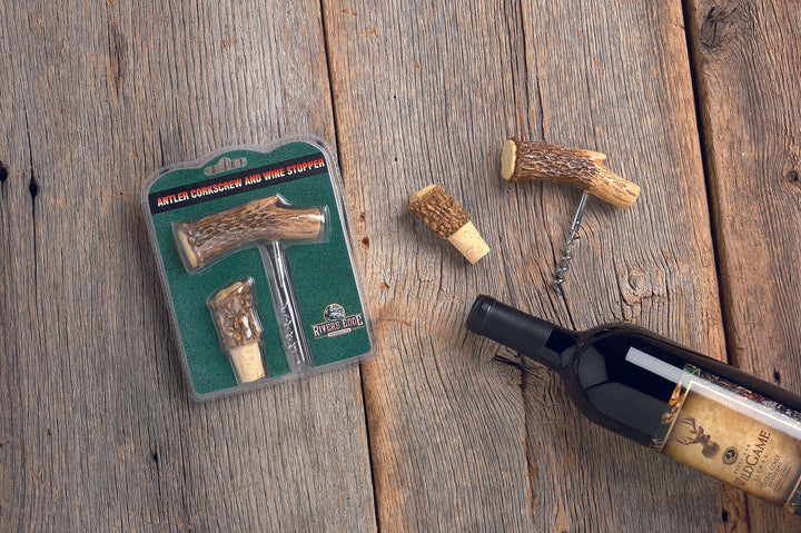 Cork Screw and Bottle Stop - Antler