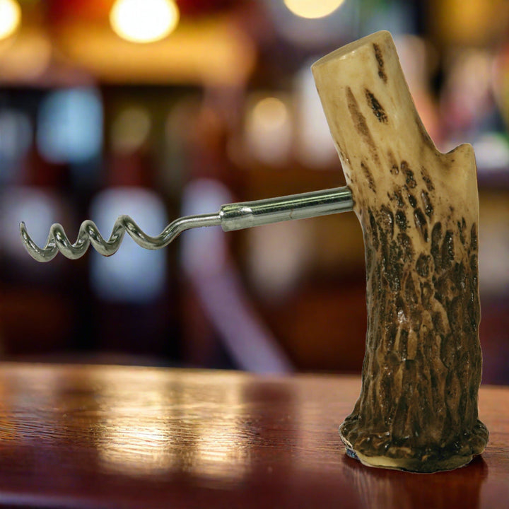 Cork Screw and Bottle Stop - Antler