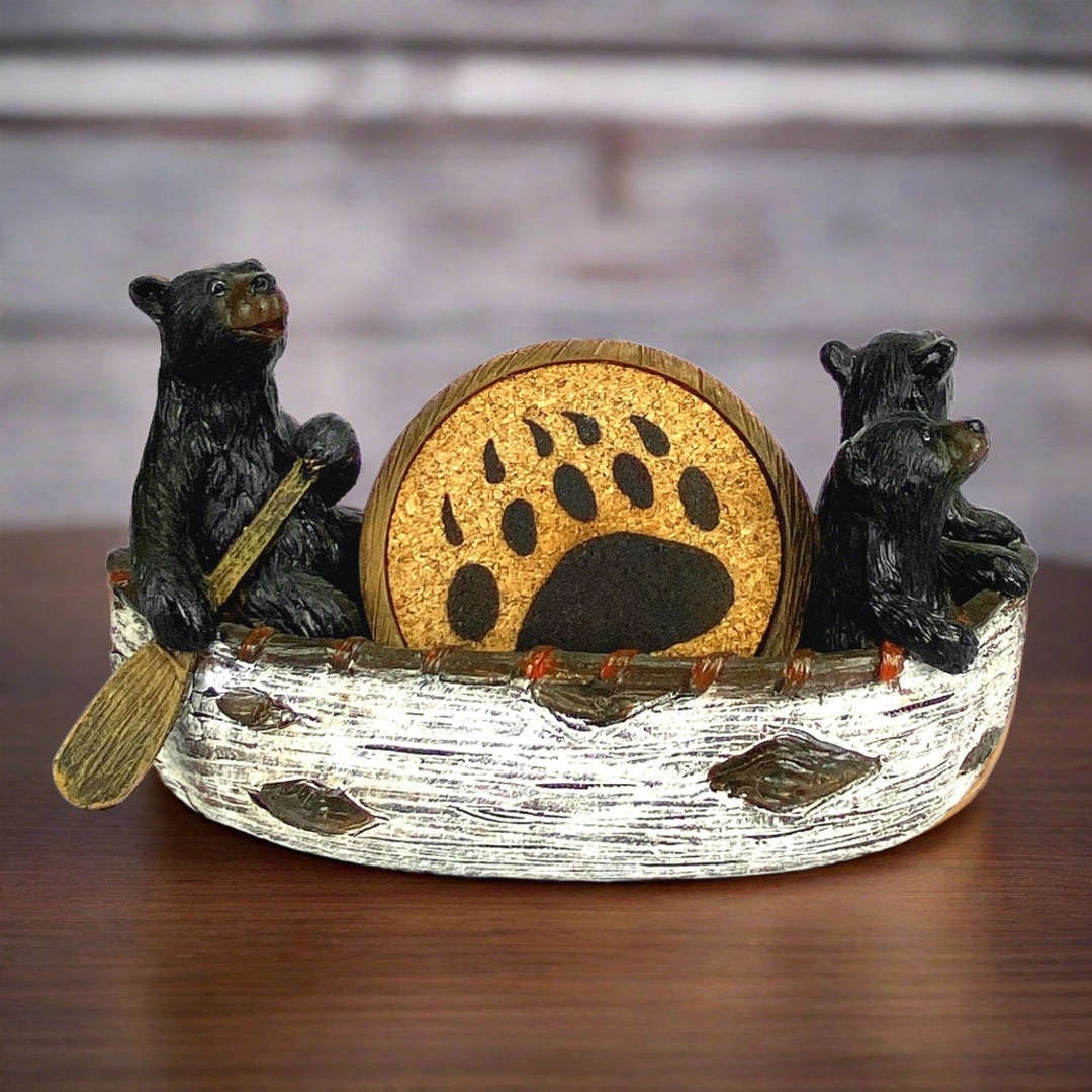 Coaster Set - Bears in Boat