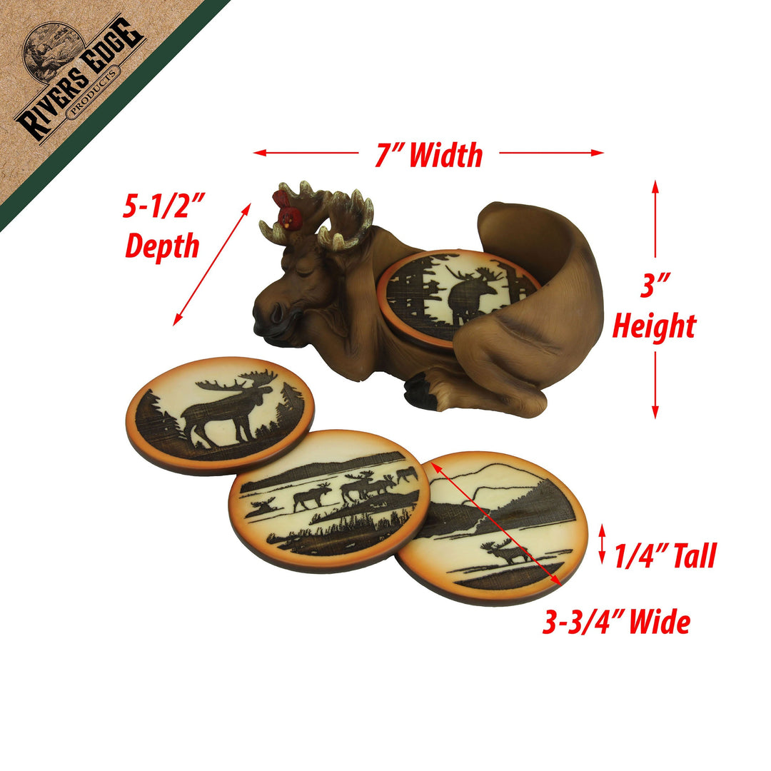 Coaster Set - Moose