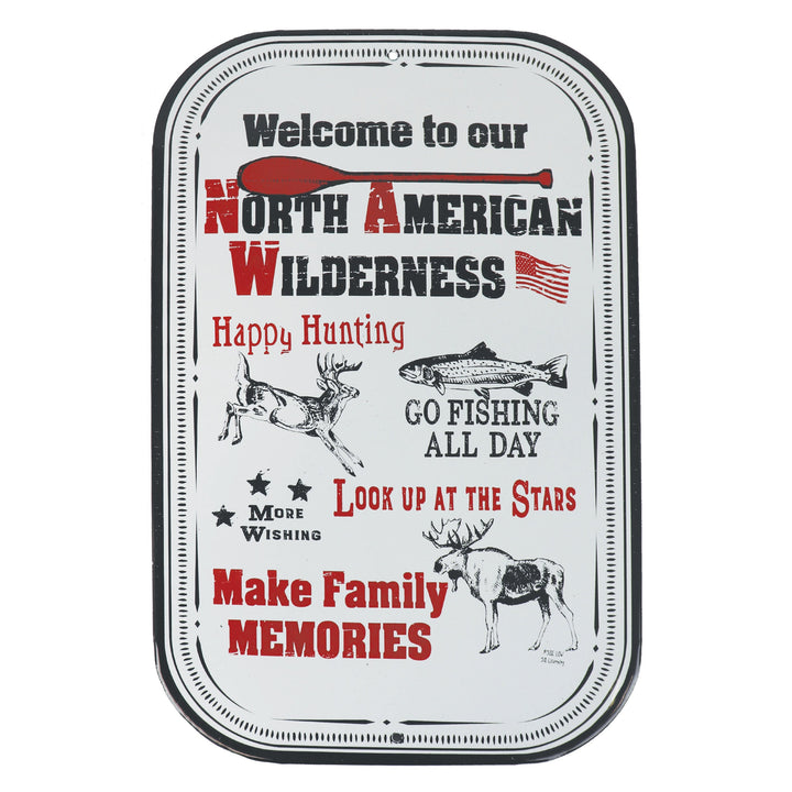 Porcelain Metal Sign - Welcome NA Wilderness