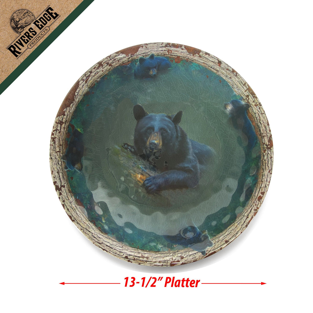 Bowl Round Melamine 13.5in - Bear