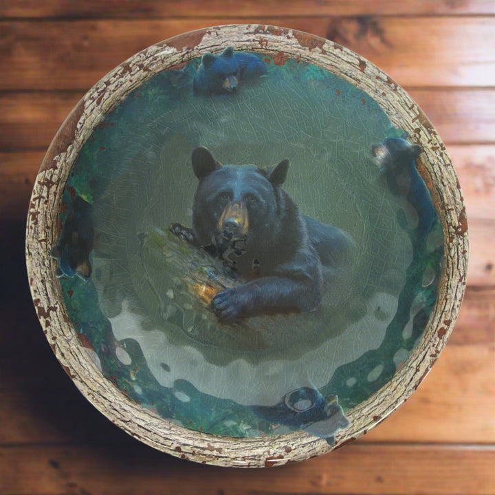 Bowl Round Melamine 13.5in - Bear