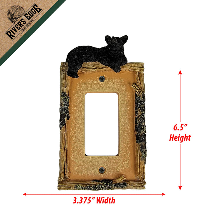 Electrical Cover Plate Decorator Style Single - Bear