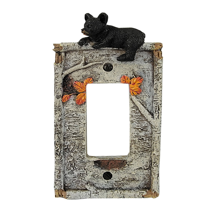 Electrical Cover Plate Decorator Style Single - Birch Bear