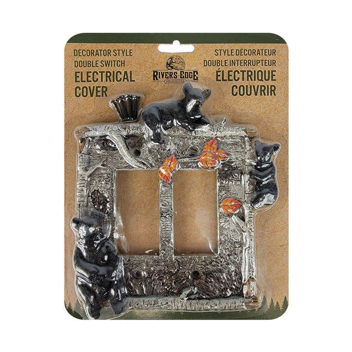 Electrical Cover Plate Decorator Style Double - Bear