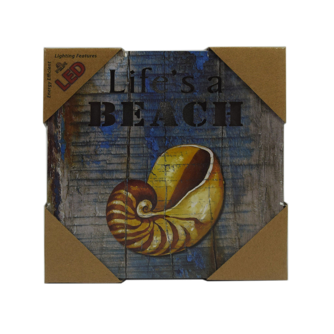 LED Box 6in x 6in - Life's a Beach