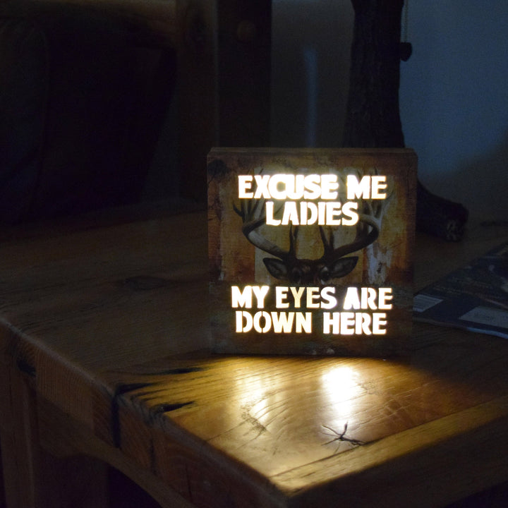 LED Box 6in x 6in - Excuse Me Ladies