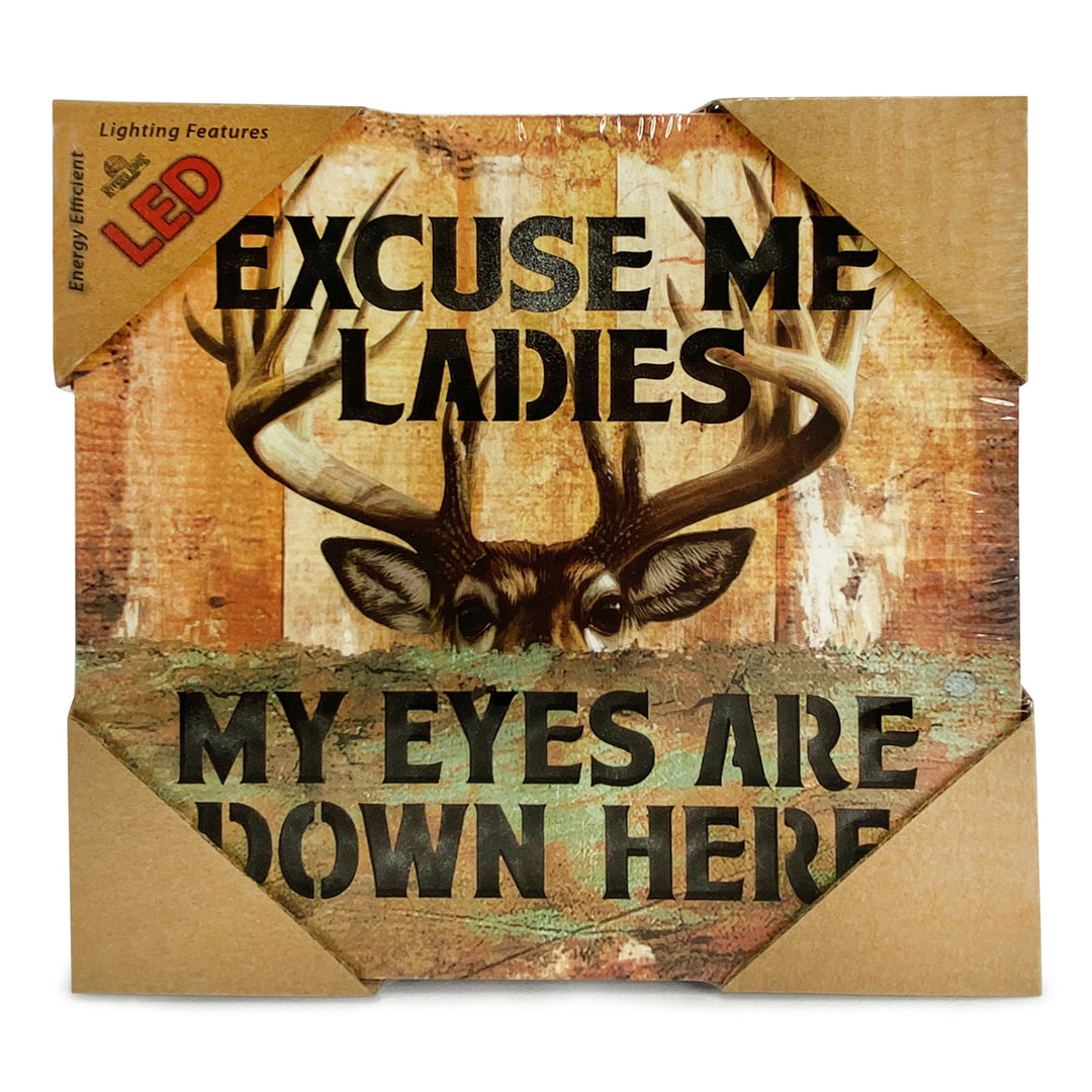 LED Box 6in x 6in - Excuse Me Ladies