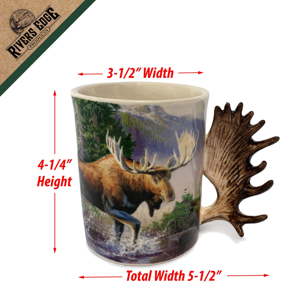 Ceramic Mug 3D 15oz - Moose Scene