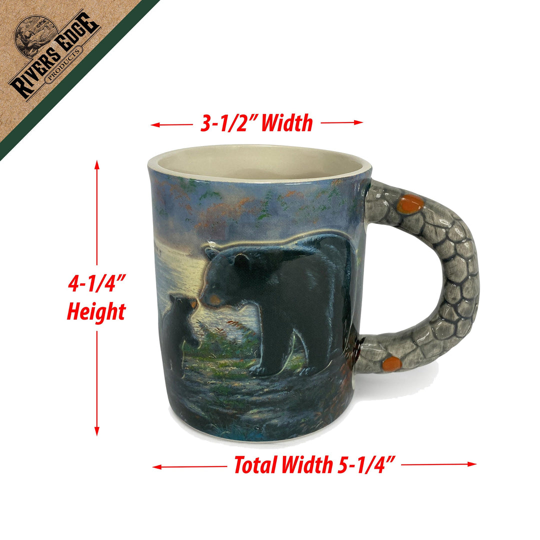 Ceramic Mug 3D 15oz - Bears Scene