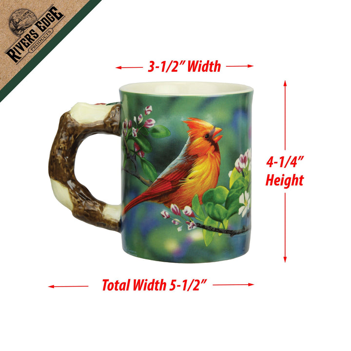 Ceramic Mug 3D 15oz - Cardinal