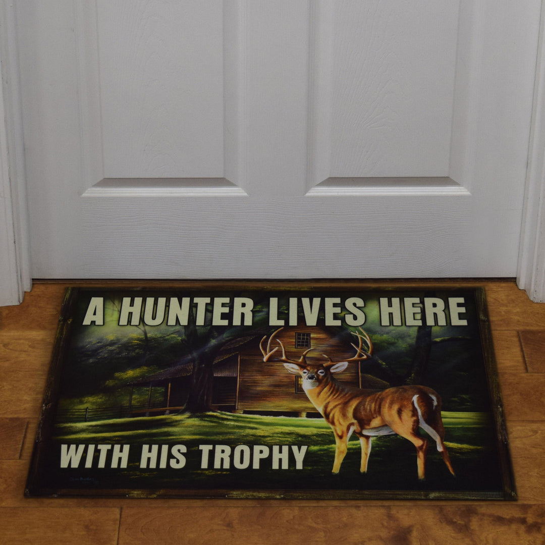 Door Mat Rubber 26-inches by 17-inches - Hunter Trophy