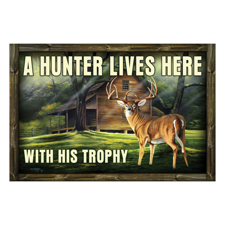 Door Mat Rubber 26-inches by 17-inches - Hunter Trophy