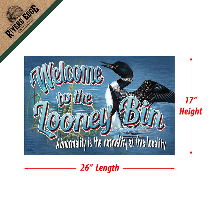 Door Mat Rubber 26-inches by 17-inches - Looney Bin