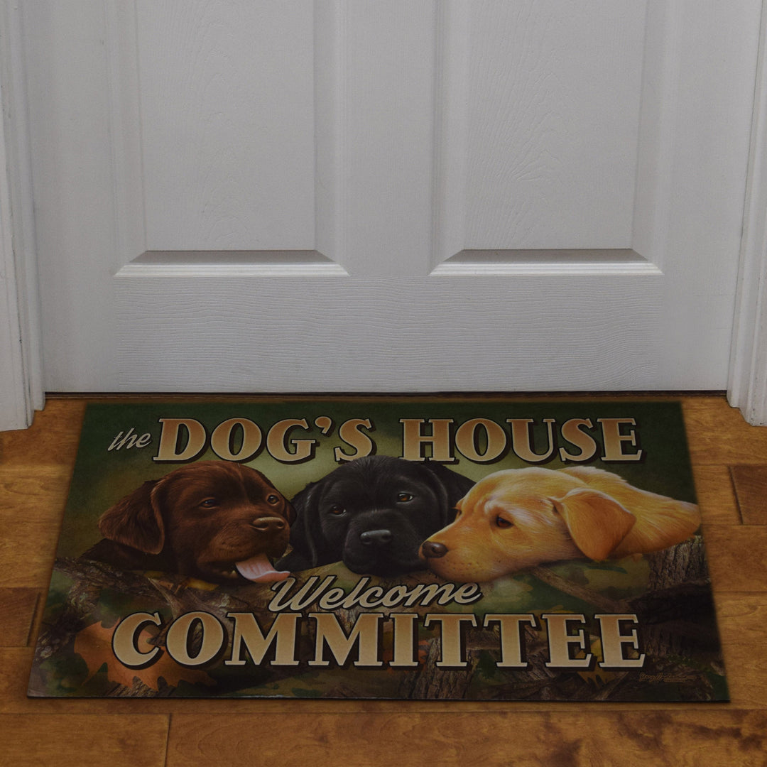 Door Mat Rubber 26-inches by 17-inches - Dogs House