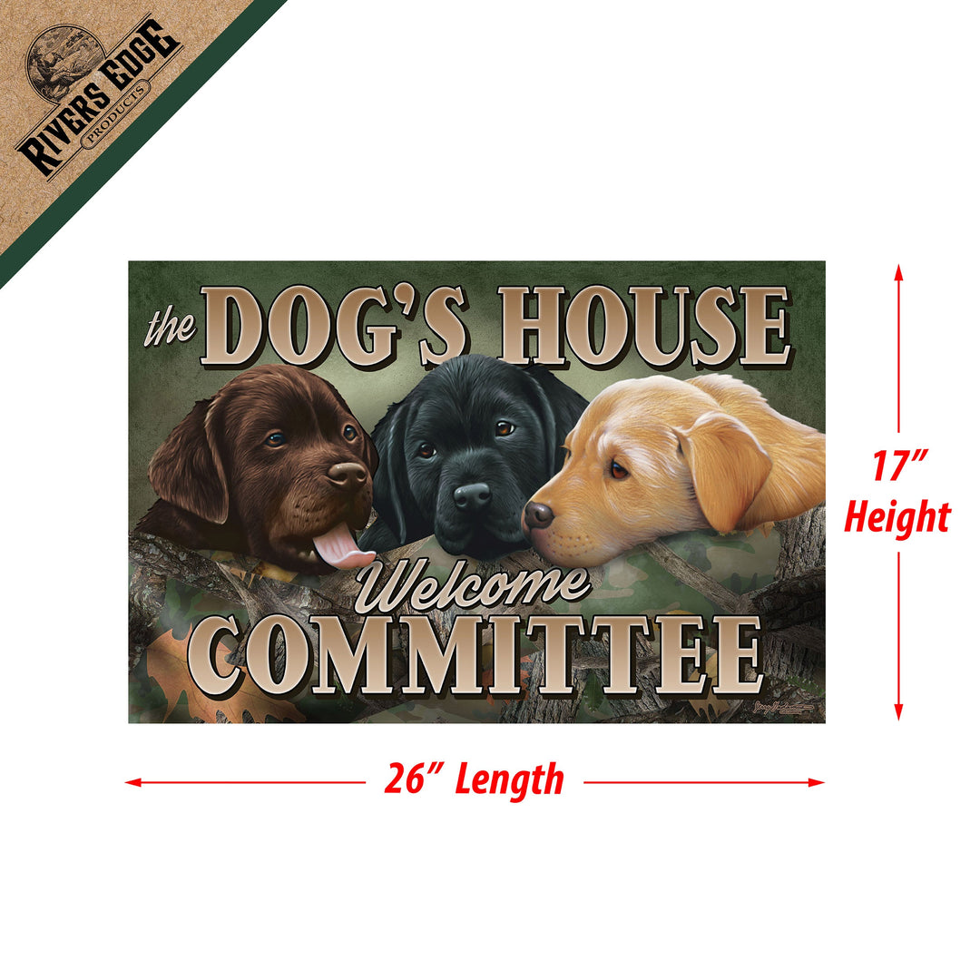 Door Mat Rubber 26-inches by 17-inches - Dogs House