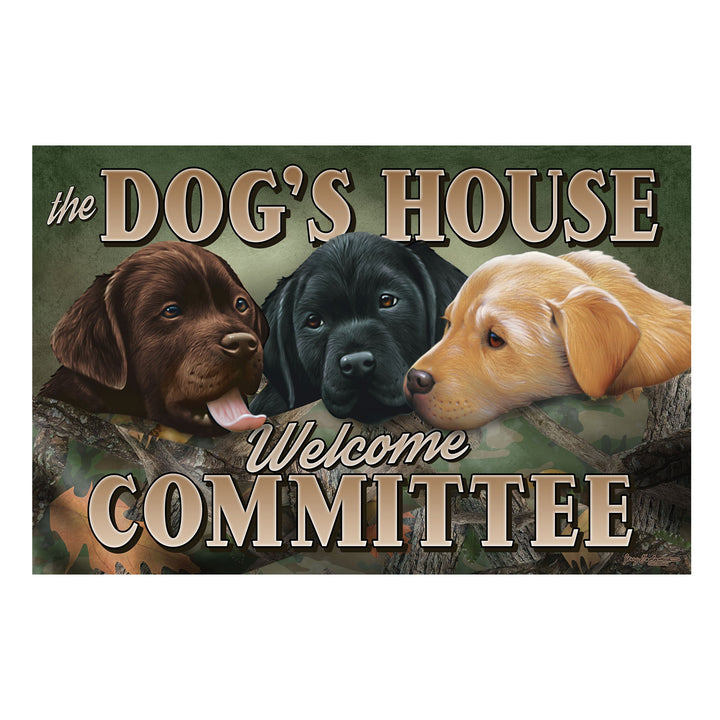 Door Mat Rubber 26-inches by 17-inches - Dogs House