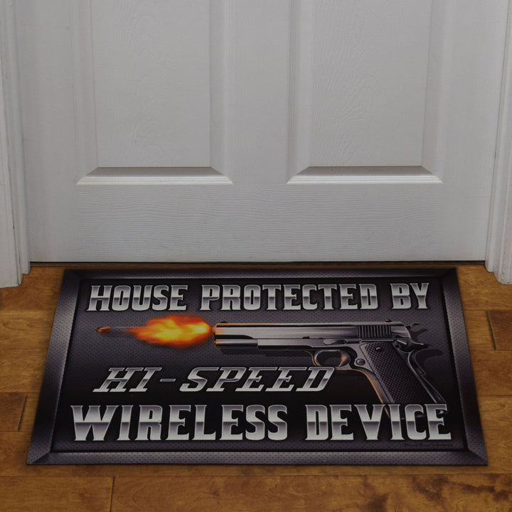 Door Mat Rubber 26-inches by 17-inches - Hi-Speed Wireless