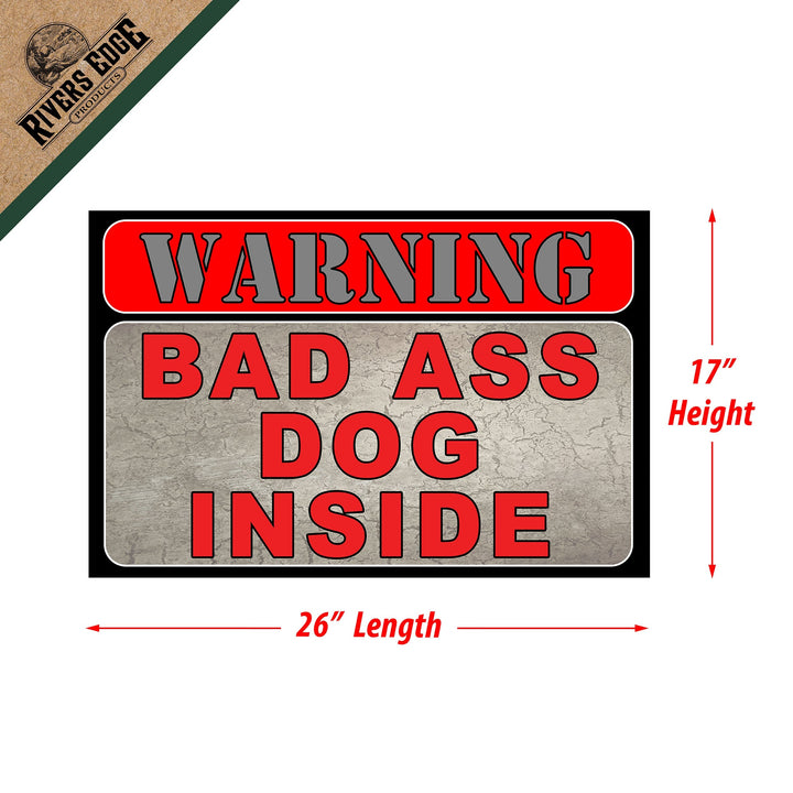 Door Mat Rubber 26-inches by 17-inches - Bad Ass Dog