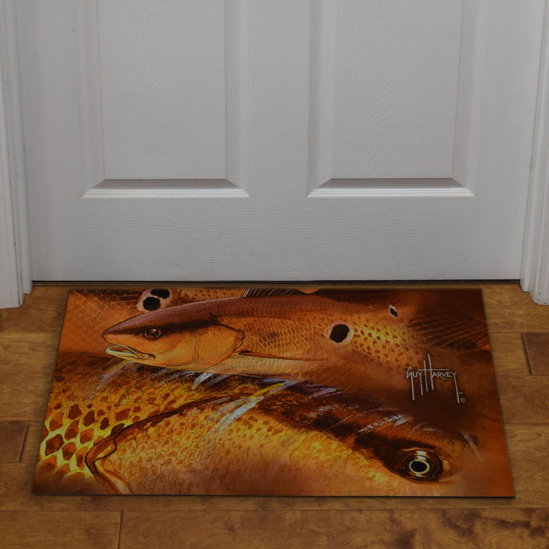 Door Mat Rubber 26-inches by 17-inches - Guy Harvey Redfish