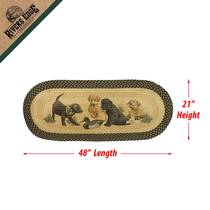 Braided Rug 48-inch Oval - Labs