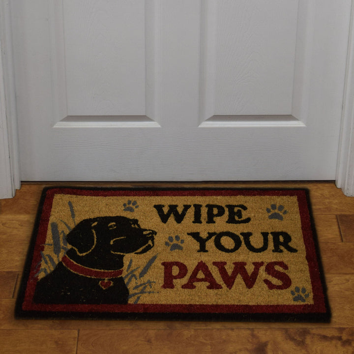 Coir Door Mat 30in x 18in - Wipe Paws Lab