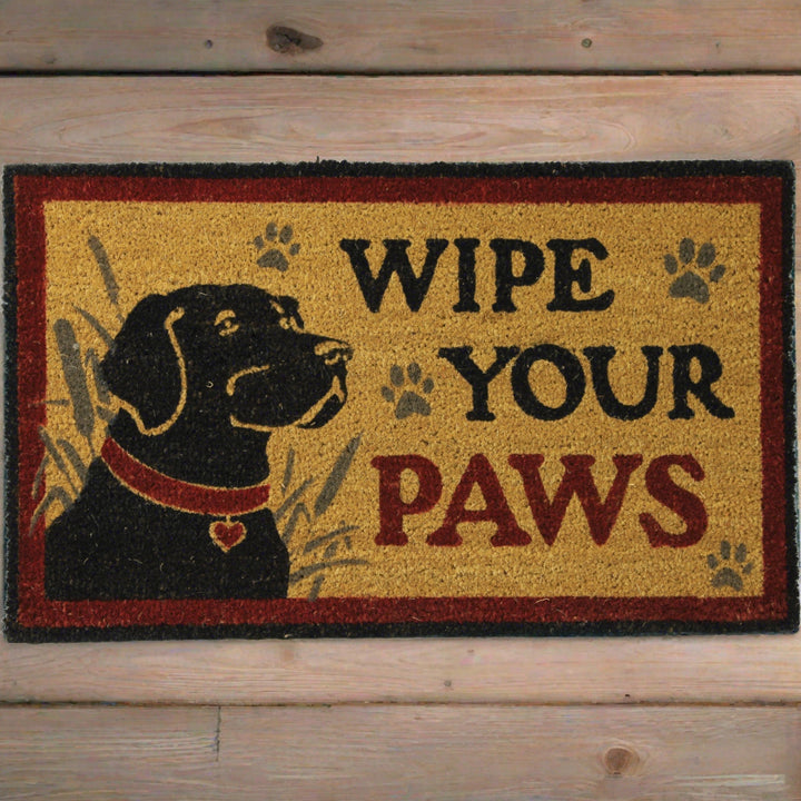 Coir Door Mat 30in x 18in - Wipe Paws Lab