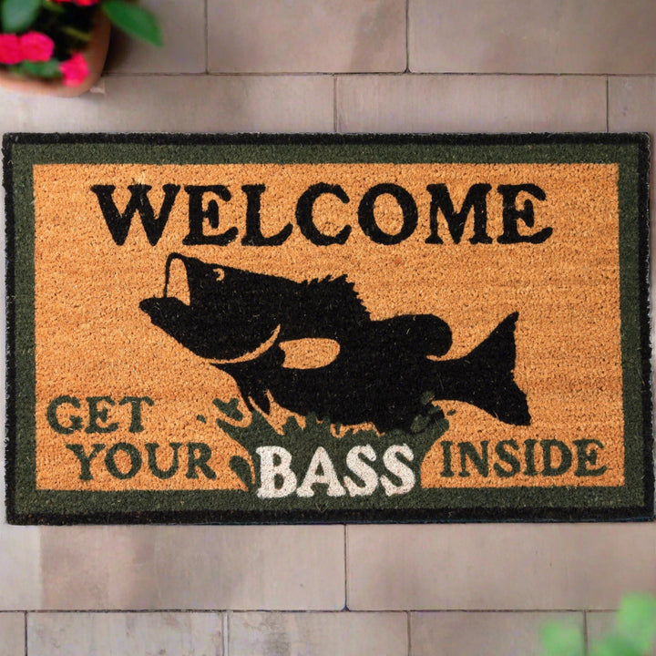 Coir Door Mat 30in x 18in - Bass