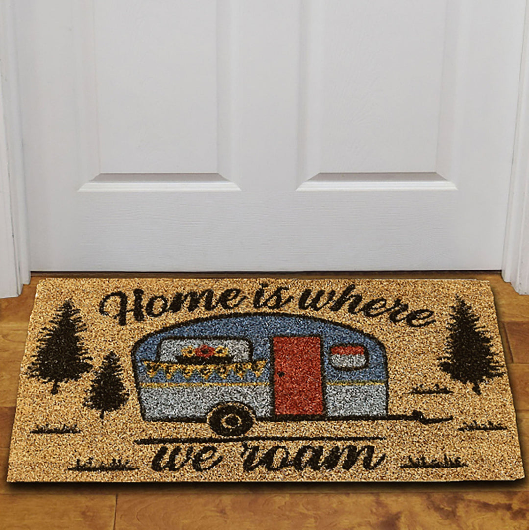 Coir Door Mat 30in x 18in - Home Is Where We Roam