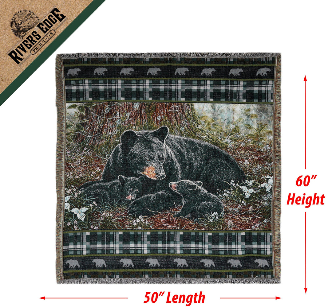 Tapestry Throw 50in x 60in - Bear